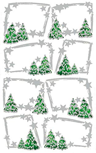 bsb Sticker Aufkleber Weihnachten Winterlandschaft mit Beschriftungsfeld bsb Sticker Aufkleber Weihnachten Winterlandschaft mit Beschriftungsfeld von bsb