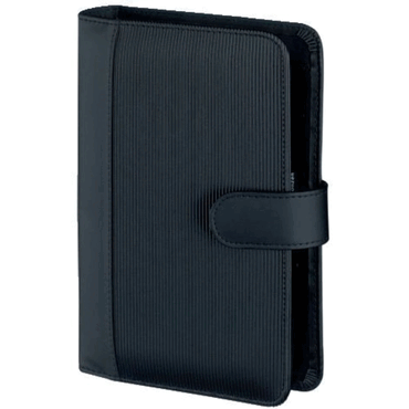 bsb Terminplaner Kompakt-Rillendesign - A6 Softfolie schwarz. von bsb
