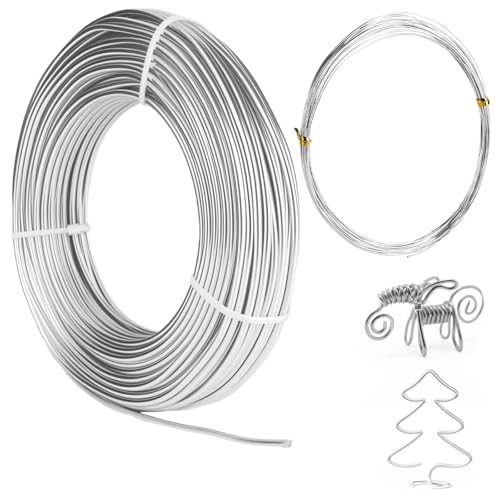 bssmmai Basteldraht ø3mmx30 M, Aluminium Draht, Diy Schmuck Wire,Basteldraht Aludraht Silber, Bindedraht,Heimdekorationsdraht,Zum Basteln Geeignet bssmmai Basteldraht ø3mmx30 M, Aluminium Draht, Diy Schmuck Wire,Basteldraht Aludraht Silber, Bindedraht,Heimdekorationsdraht,Zum Basteln Geeignet von bssmmai