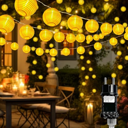 btfarm Lampions Lichterkette Aussen mit Stecker, 15M 40 LED Lampions Außen Wetterfest mit Timer, 8 Modi Wasserdicht Lampion Outdoor für Garten Balkon Terrasse Hof Deko, Warmweiß btfarm Lampions Lichterkette Aussen mit Stecker, 15M 40 LED Lampions Außen Wetterfest mit Timer, 8 Modi Wasserdicht Lampion Outdoor für Garten Balkon Terrasse Hof Deko, Warmweiß von btfarm
