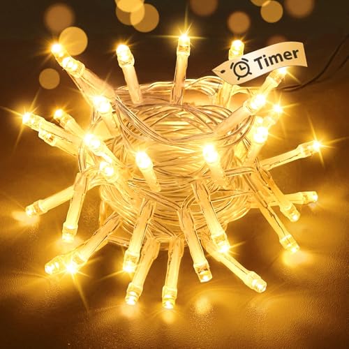 btfarm Lichterkette Batterie, 3M 30 LED Lichterketten Klein mit 6h Timer 2 Modi Lichterkette Innen Wasserdicht für Weihnachten Zimmer Party Hochzeit Garten Halloween, Warmweiß btfarm Lichterkette Batterie, 3M 30 LED Lichterketten Klein mit 6h Timer 2 Modi Lichterkette Innen Wasserdicht für Weihnachten Zimmer Party Hochzeit Garten Halloween, Warmweiß von btfarm
