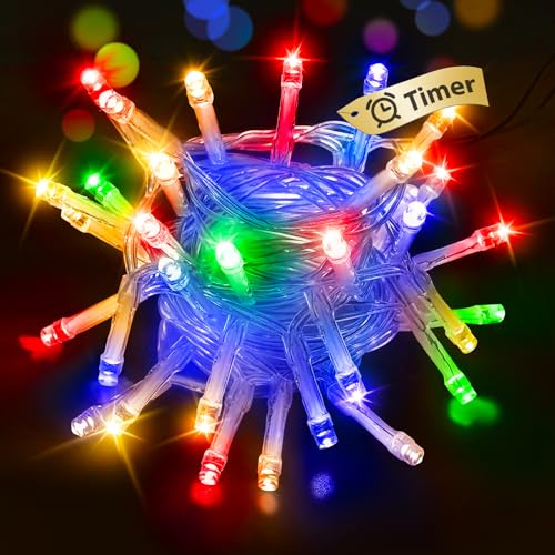 btfarm Lichterkette Batterie mit Timer 2 Modi, 3M 30 LED Lichterketten Klein Batteriebetrieben Lichterkette Innen Wasserdicht für Weihnachten Zimmer Party Hochzeit Garten Halloween, Mehrfarbig btfarm Lichterkette Batterie mit Timer 2 Modi, 3M 30 LED Lichterketten Klein Batteriebetrieben Lichterkette Innen Wasserdicht für Weihnachten Zimmer Party Hochzeit Garten Halloween, Mehrfarbig von btfarm