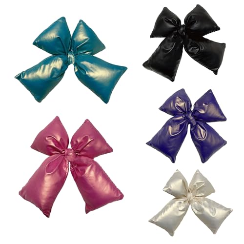 5pcs Mehrfarbige Baumwolle Gepolsterte Bowtie Patches Stoff Applizes Bag Haarbandzubehört von budebuse