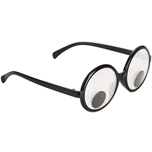 budiniao Augen Brille Brille Tragbare Fotorequisiten Runder Rahmen Verschleißfeste Leichte Cosplay Brille Unterhaltung von budiniao