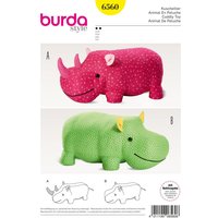 Burda Schnittmuster Nr. 6560 "Kuscheltier Nashorn" von Multi