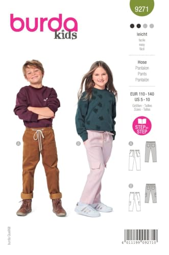 Burda Style Schnittmuster B9271 Kinder Schlupfhose von burdastyle