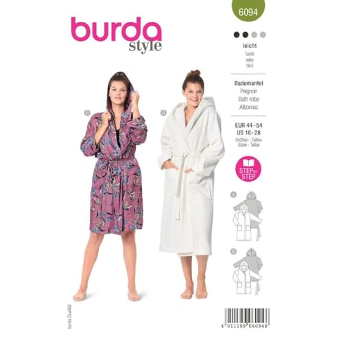Burda B6094 Schnittmuster, Papier, weiß, 44-54 Burda B6094 Schnittmuster, Papier, weiß, 44-54 von Burda
