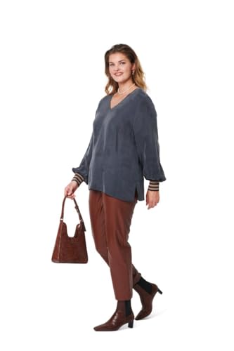 Burda Style Schnittmuster Tunikavariationen zum selber nähen | Damen, Gr. 44-54 | Nählevel: leicht #6066 von Burda