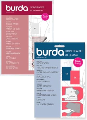 Kombi-Pack Seidenpapier & Kopierpapier blau/rot Kombi-Pack Seidenpapier & Kopierpapier blau/rot von burdastyle