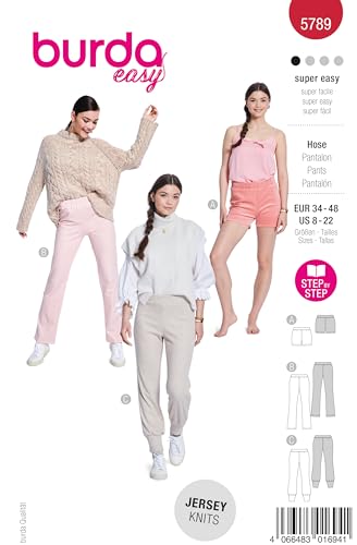 burda easy Schnittmuster Damen Jogging Hose und Shorts Gr. 34-48 burda easy Schnittmuster Damen Jogging Hose und Shorts Gr. 34-48 von burdastyle