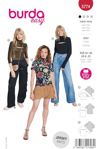 burda easy Schnittmuster Damen Shirt 3 Ärmellängen Gr. 34-48 burda easy Schnittmuster Damen Shirt 3 Ärmellängen Gr. 34-48 von burdastyle