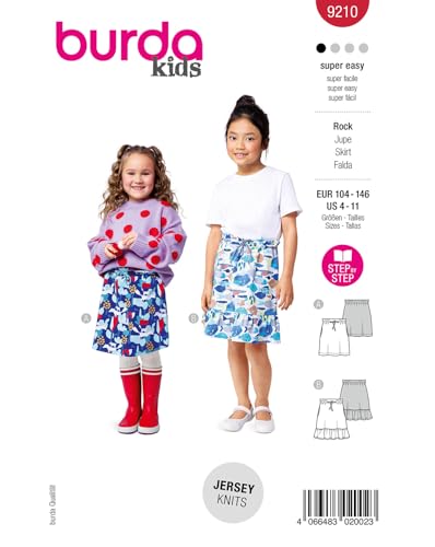 burda kids Schnittmuster Mädchen Miniröcke mit Schnürrbund #9210 Gr. 104-146 burda kids Schnittmuster Mädchen Miniröcke mit Schnürrbund #9210 Gr. 104-146 von burdastyle