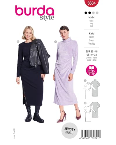 burda style Schnittmuster Damen Midi Kleider mit Drapierung #5684 Gr. 36-48 burda style Schnittmuster Damen Midi Kleider mit Drapierung #5684 Gr. 36-48 von burdastyle