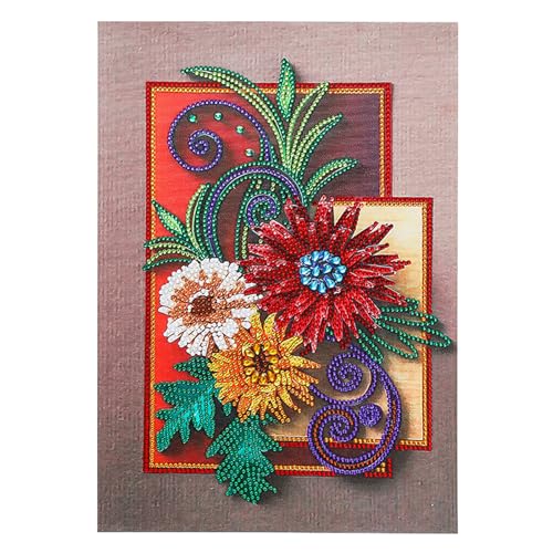 burkfeeg 5d Diamond Painting Set, 5D Diamant Painting Bilder -Diamanten Malerei Blume Arts Craft Set Mit Für Home Wand Und Eingang Dekoration 30x40cm von burkfeeg
