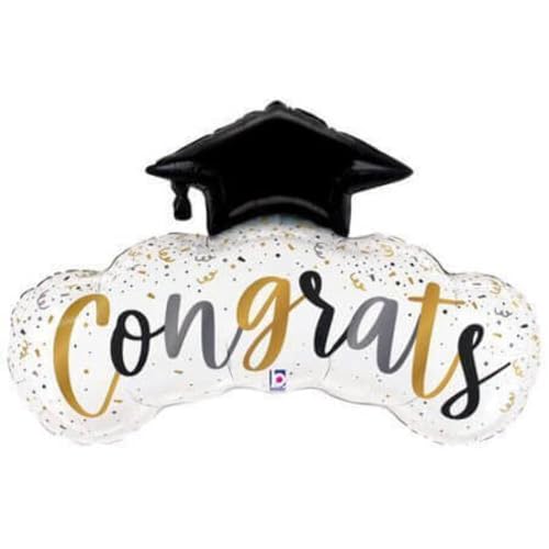 Burton + Burton 101,6 cm Congrats Konfetti Grad Mylar-Ballon – G13 von burton+BURTON