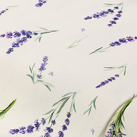 Baumwoll-Canvas "Lavendel", weiß/lila Baumwoll-Canvas "Lavendel", weiß/lila von buttinette