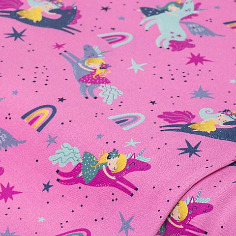 Baumwoll-Jersey-Digitaldruck „Einhorn“ mit Elasthan, rosa-color Baumwoll-Jersey-Digitaldruck „Einhorn“ mit Elasthan, rosa-color von buttinette