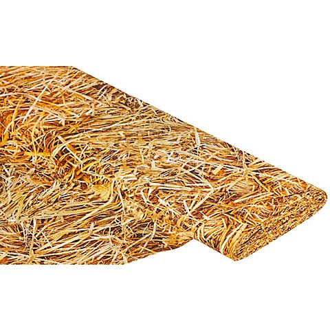 Baumwollstoff-Digitaldruck "Stroh", Serie Ria, gelb-color von buttinette