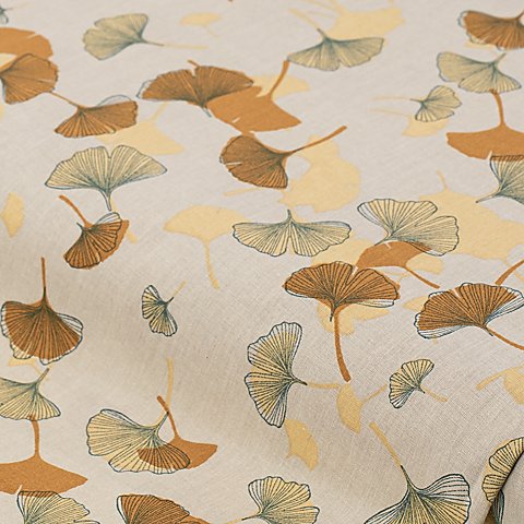 Baumwollstoff Ginkgo "Lena", natur-color Baumwollstoff Ginkgo "Lena", natur-color von buttinette