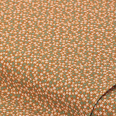 Baumwollstoff Millefleurs "Mona", terrakotta/mint/creme Baumwollstoff Millefleurs "Mona", terrakotta/mint/creme von buttinette