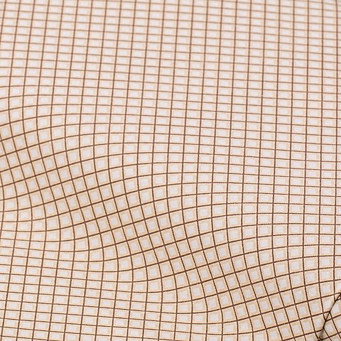 Baumwollstoff Miniraute "Mona", sekt/braun/weiß Baumwollstoff Miniraute "Mona", sekt/braun/weiß von buttinette
