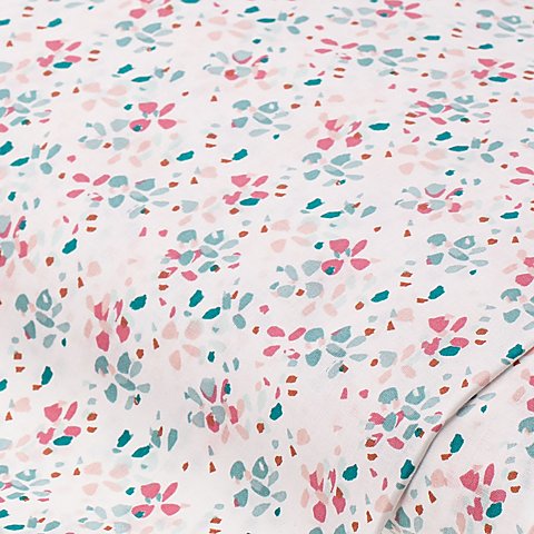 Baumwollstoff Mosaik "Lena", weiß/mint/blush Baumwollstoff Mosaik "Lena", weiß/mint/blush von buttinette