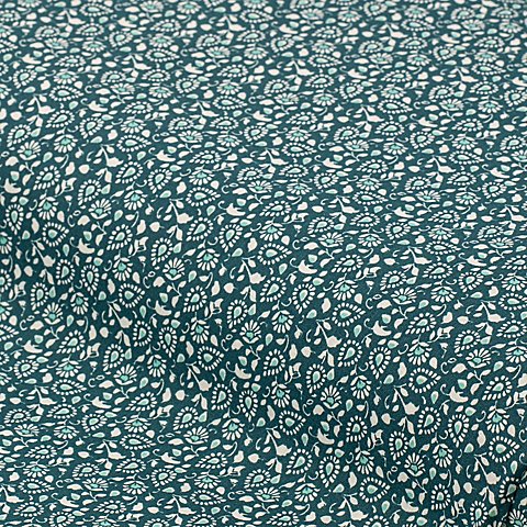 Baumwollstoff Paisley-Element "Lena", petrol/türkis Baumwollstoff Paisley-Element "Lena", petrol/türkis von buttinette