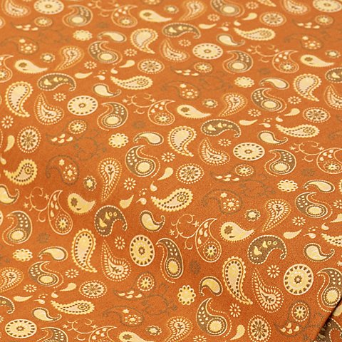 Baumwollstoff Paisley klein "Mona", orange-color Baumwollstoff Paisley klein "Mona", orange-color von buttinette