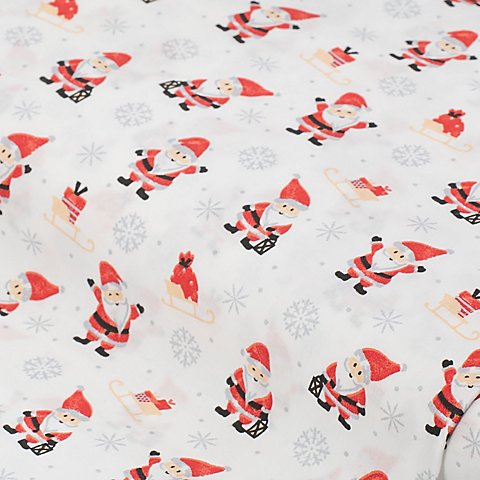 Baumwollstoff Santa Claus "Mona", weiß-color Baumwollstoff Santa Claus "Mona", weiß-color von buttinette