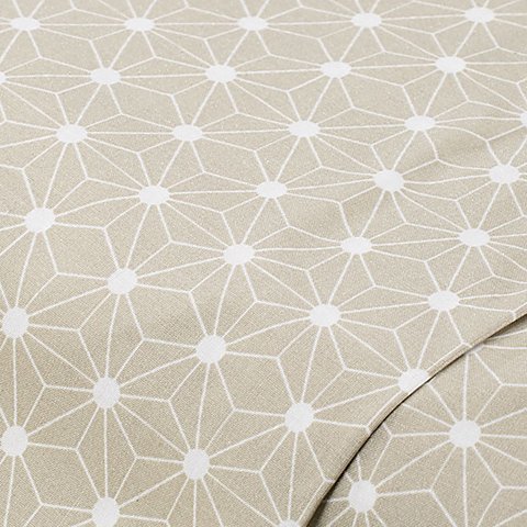Beschichteter Baumwollstoff "Grafisches Design", taupe/weiß Beschichteter Baumwollstoff "Grafisches Design", taupe/weiß von buttinette