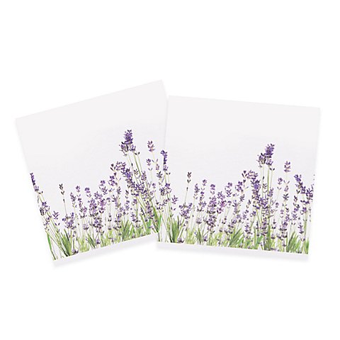 Canvas-Coupon Bordüre "Lavendel", weiß/lila Canvas-Coupon Bordüre "Lavendel", weiß/lila von buttinette