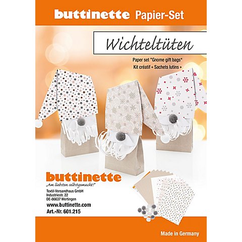 buttinette Bastel-Set "Wichteltüten", 6 Stück von buttinette