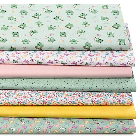 Patchwork- und Quiltpaket Digitaldruck "Frösche & Schmetterling", grün-color Patchwork- und Quiltpaket Digitaldruck "Frösche & Schmetterling", grün-color von buttinette