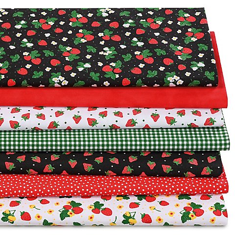 Patchwork- und Quiltpaket "Erdbeerzeit", rot/grün Patchwork- und Quiltpaket "Erdbeerzeit", rot/grün von buttinette