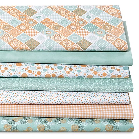 Patchwork- und Quiltpaket "Grafik", mint/peach Patchwork- und Quiltpaket "Grafik", mint/peach von buttinette