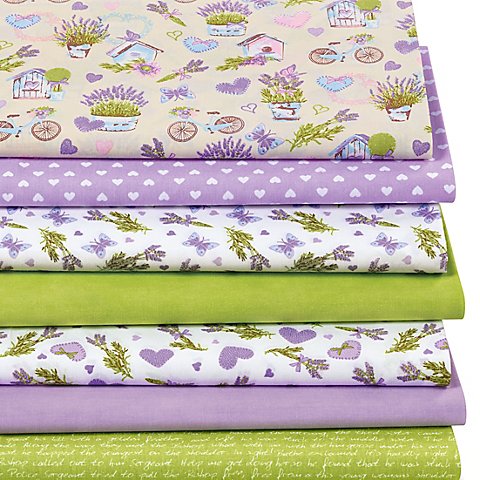 Patchwork- und Quiltpaket "Provence", lila/grün Patchwork- und Quiltpaket "Provence", lila/grün von buttinette
