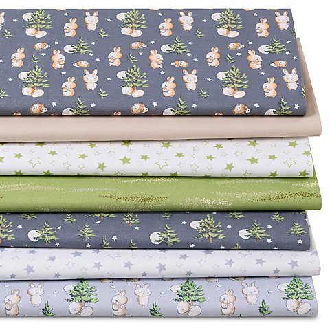 Patchwork- und Quiltpaket "Waldtiere", grün-color Patchwork- und Quiltpaket "Waldtiere", grün-color von buttinette