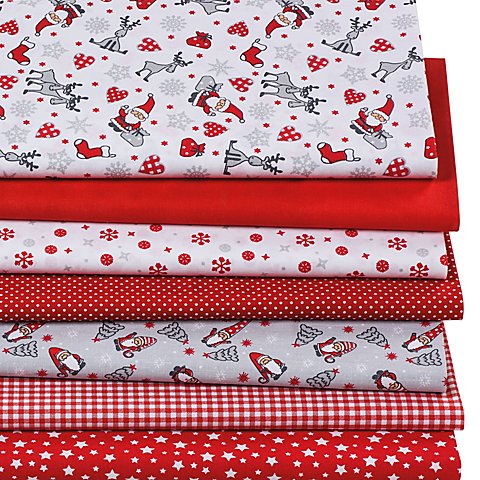 Patchwork- und Quiltpaket "Weihnachten", rot/weiß von buttinette