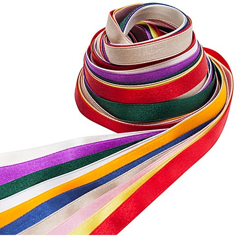 Satinbänderpaket, bunt, 10 mm, 10x 2 m Satinbänderpaket, bunt, 10 mm, 10x 2 m von buttinette