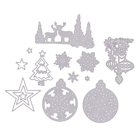 buttinette Stanzschablonen-Set "Weihnachten", 0,8–10 cm, 12-teilig buttinette Stanzschablonen-Set "Weihnachten", 0,8–10 cm, 12-teilig von buttinette