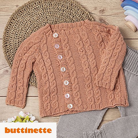 Strickanleitung – Baby-Jäckchen aus Woll Butt Baby Strickanleitung – Baby-Jäckchen aus Woll Butt Baby von buttinette