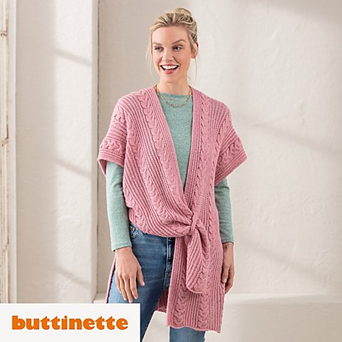 Strickanleitung - Cape aus Woll Butt Versailles Strickanleitung - Cape aus Woll Butt Versailles von buttinette