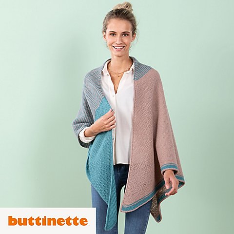 Strickanleitung – Dreieckstuch aus Woll Butt Inessa Strickanleitung – Dreieckstuch aus Woll Butt Inessa von buttinette