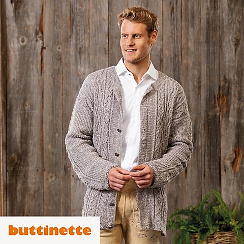 Strickanleitung - Herrenjacke aus Woll Butt Primo Eloise Strickanleitung - Herrenjacke aus Woll Butt Primo Eloise von buttinette