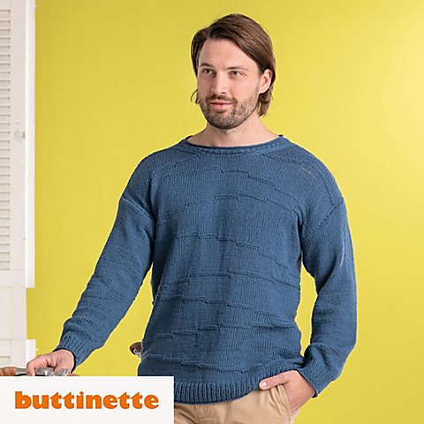 Strickanleitung – Herrenpullover aus Woll Butt Linda Strickanleitung – Herrenpullover aus Woll Butt Linda von buttinette