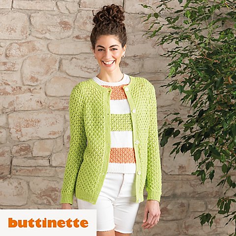 Strickanleitung - Jacke aus Woll Butt Mirco Strickanleitung - Jacke aus Woll Butt Mirco von buttinette