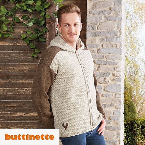 Strickanleitung – Kapuzenjacke aus Woll Butt Tirol Strickanleitung – Kapuzenjacke aus Woll Butt Tirol von buttinette