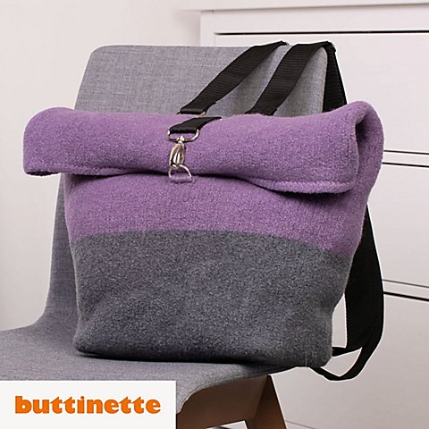 Strickanleitung - Rucksack aus Woll Butt Filzwolle Strickanleitung - Rucksack aus Woll Butt Filzwolle von buttinette