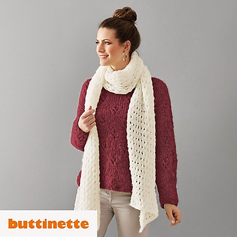 Strickanleitung - Schal & Pullover aus Woll Butt Primo Melissa Strickanleitung - Schal & Pullover aus Woll Butt Primo Melissa von buttinette