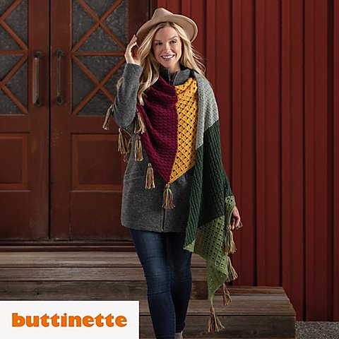 Strickanleitung – Stola aus Woll Butt Söckli Strickanleitung – Stola aus Woll Butt Söckli von buttinette